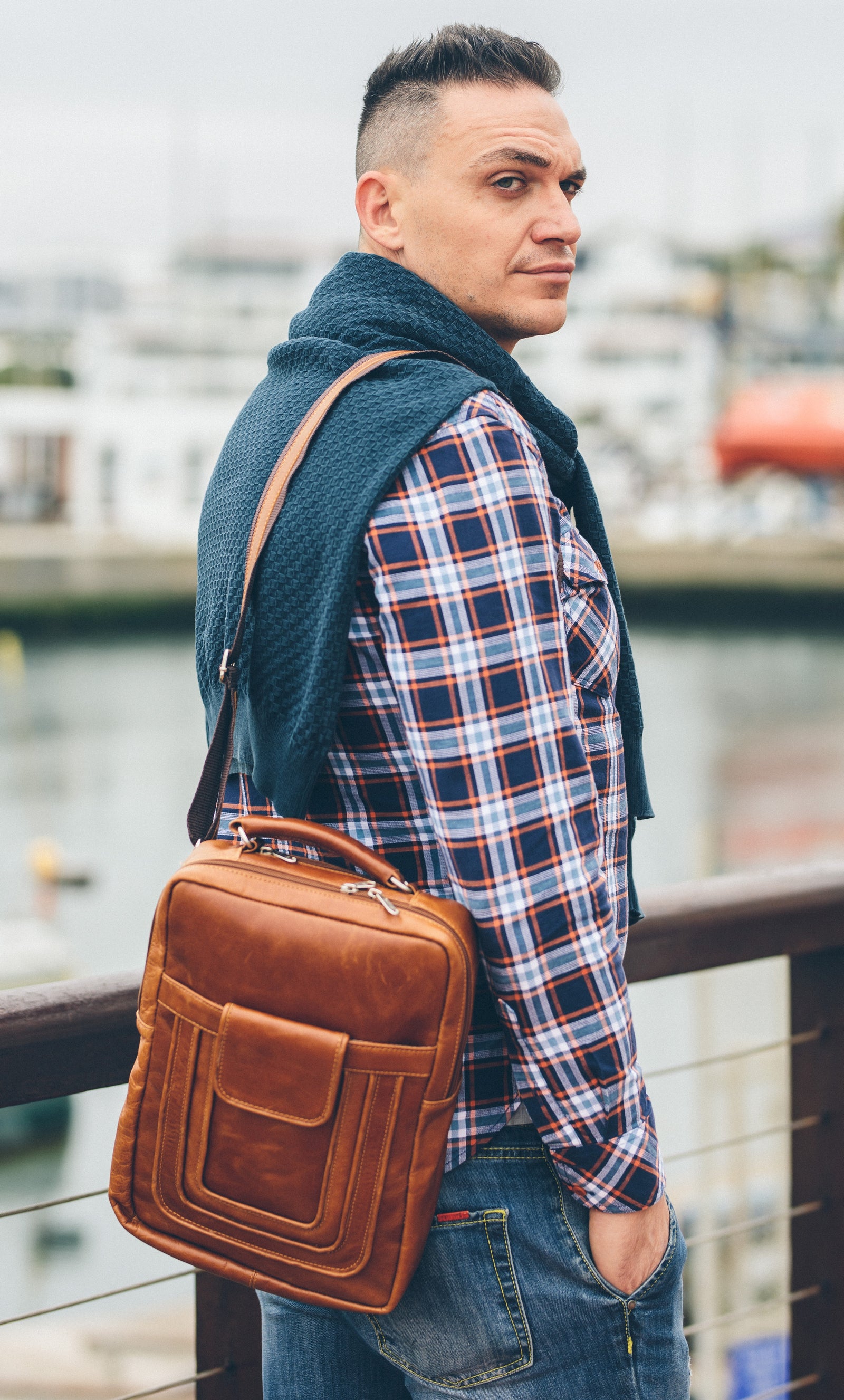 Poseidon Brown Bulletproof Vest Bag | Bulletproof Bags | URBN_CHC
