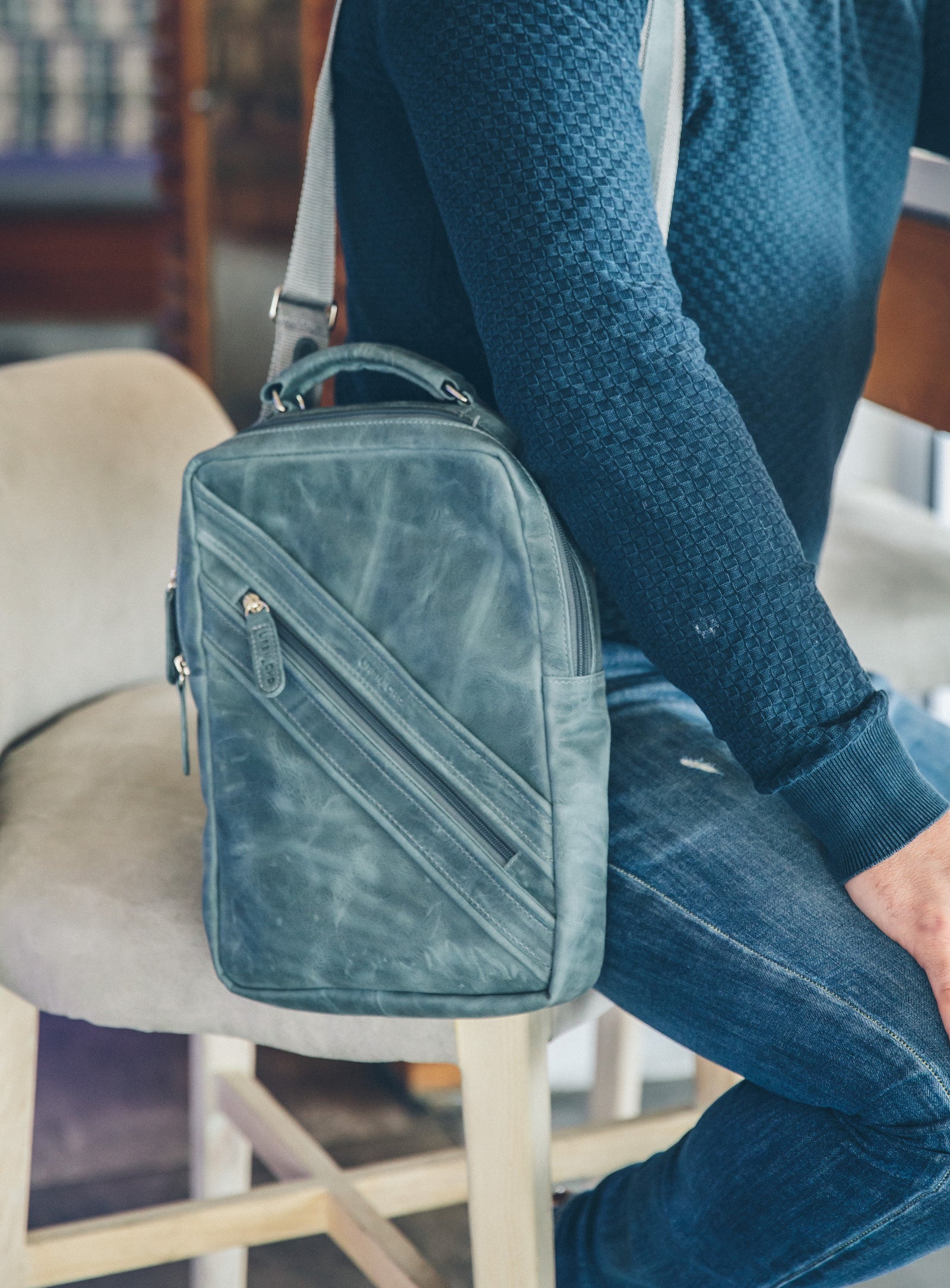 Williams Blue Bulletproof Vest Bag | Kevlar Book Bags | URBN_CHC